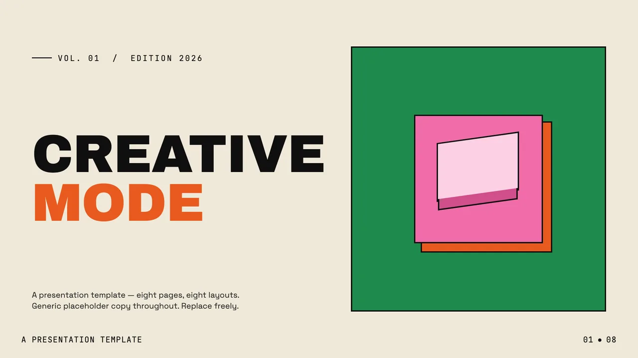 Creative Mode slide preview